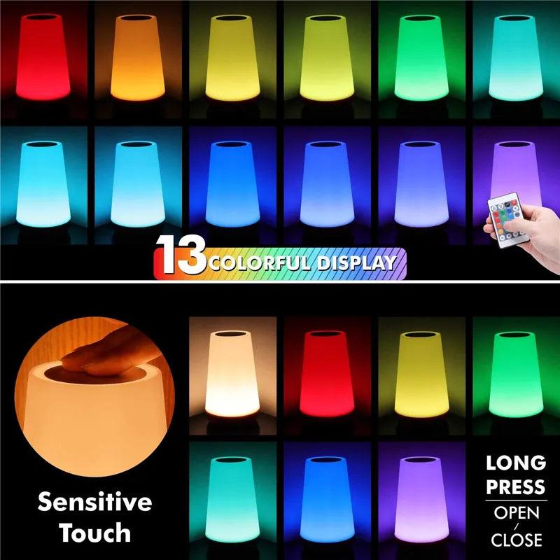 Night Light: Vibrant Color Changing Lamp for Bedroom Ambiance  ourlum.com   