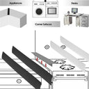 Flexible Silicone Stove Counter Gap Cover for Kitchen Use