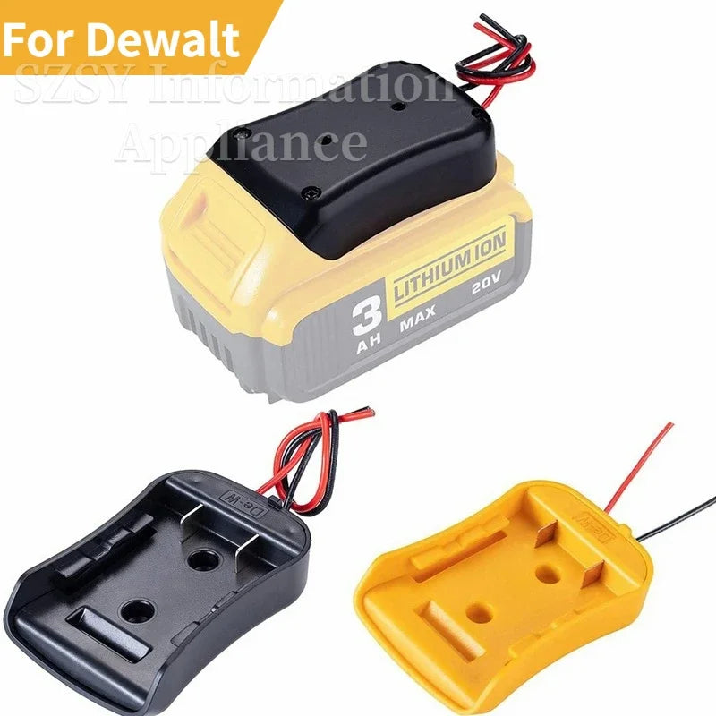 DeWALT 18V/20V Battery Adapter Dock with 14 AWG Wires