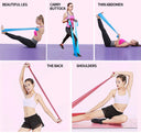 Versatile Natural Latex Yoga Resistance Bands for Home Gym