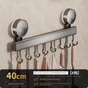 Suction Cup Punch-Free Wall Condiment Hook Rack Storage