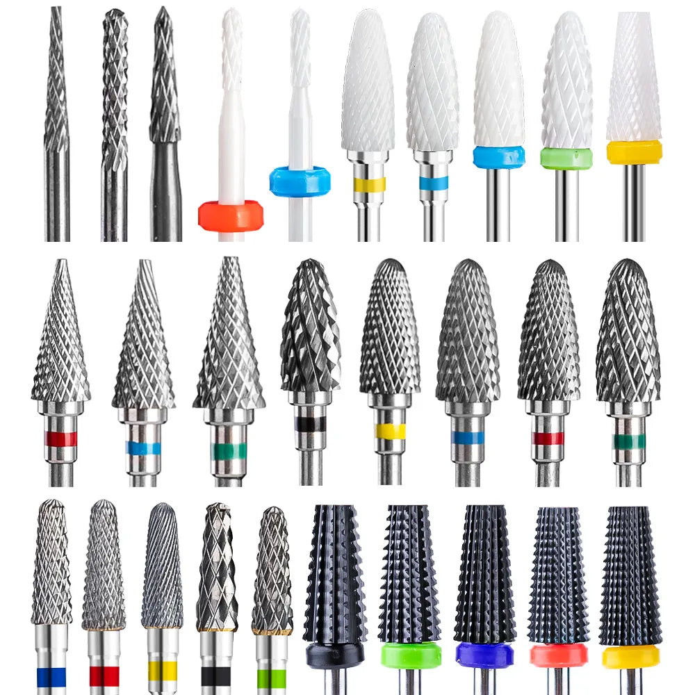 Precision Nail Care Drill Bit Set: Reshape, Polish, Clean & Disinfect