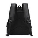 2023 Men Backpack PU Leather Bagpack Large Laptop Backpacks