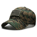 American Flag Camouflage Sticker Embroidered Cap for Men