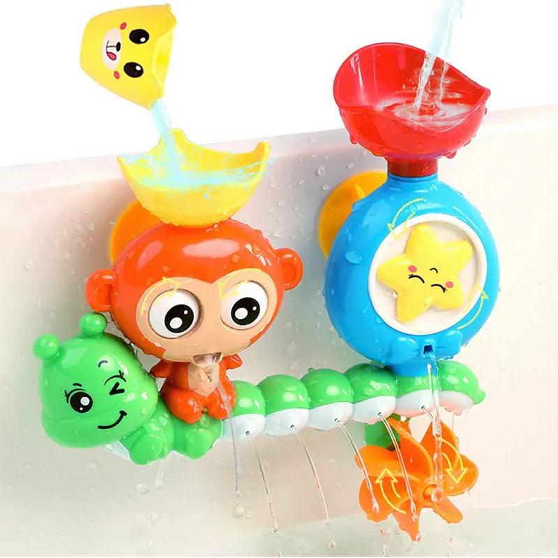 Monkey Caterpillar Bath Toy: Interactive Water Games for Kids Birthday Fun  ourlum.com   