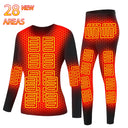 Ski Thermal Heated Underwear Winter Warm Underwear Men Women