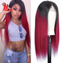 Customizable Vibrant Straight Lace Front Wigs 100 Remy Hair