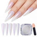 Aurora Chrome Nail Art Kit: Radiant Glitter & Mirror Pigment