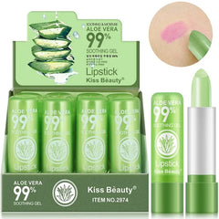 Aloe Vera Lip Balm: Color-Changing Moisturizing Lipstick