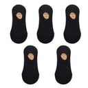 Breathable Mesh Men's Cotton Socks - Pack of 5 Pairs, Non-slip Silicone, Summer Thin Sports Socks  Our Lum 5 black EU 37-45 