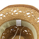 New Summer Khaki Paint Spraying Lafite Straw Cowboy Hat