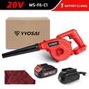 VVOSAI 20V Garden Electric Blower Cordless Power Tool Easy Use