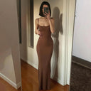 Y2k Sexy Bodycon Long Dress Elegant Summer Evening Wear