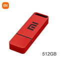 XIAOMI 2TB High-Speed Metal Waterproof USB 3.1 Flash Drive with Type-C Compatibility  ourlum.com Red 512GB  