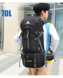 Waterproof Nylon Bag Camping Travel Backpack With Rain Cover