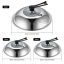 Universal Glass Lid for Wok and Skillets 30-36cm Cover