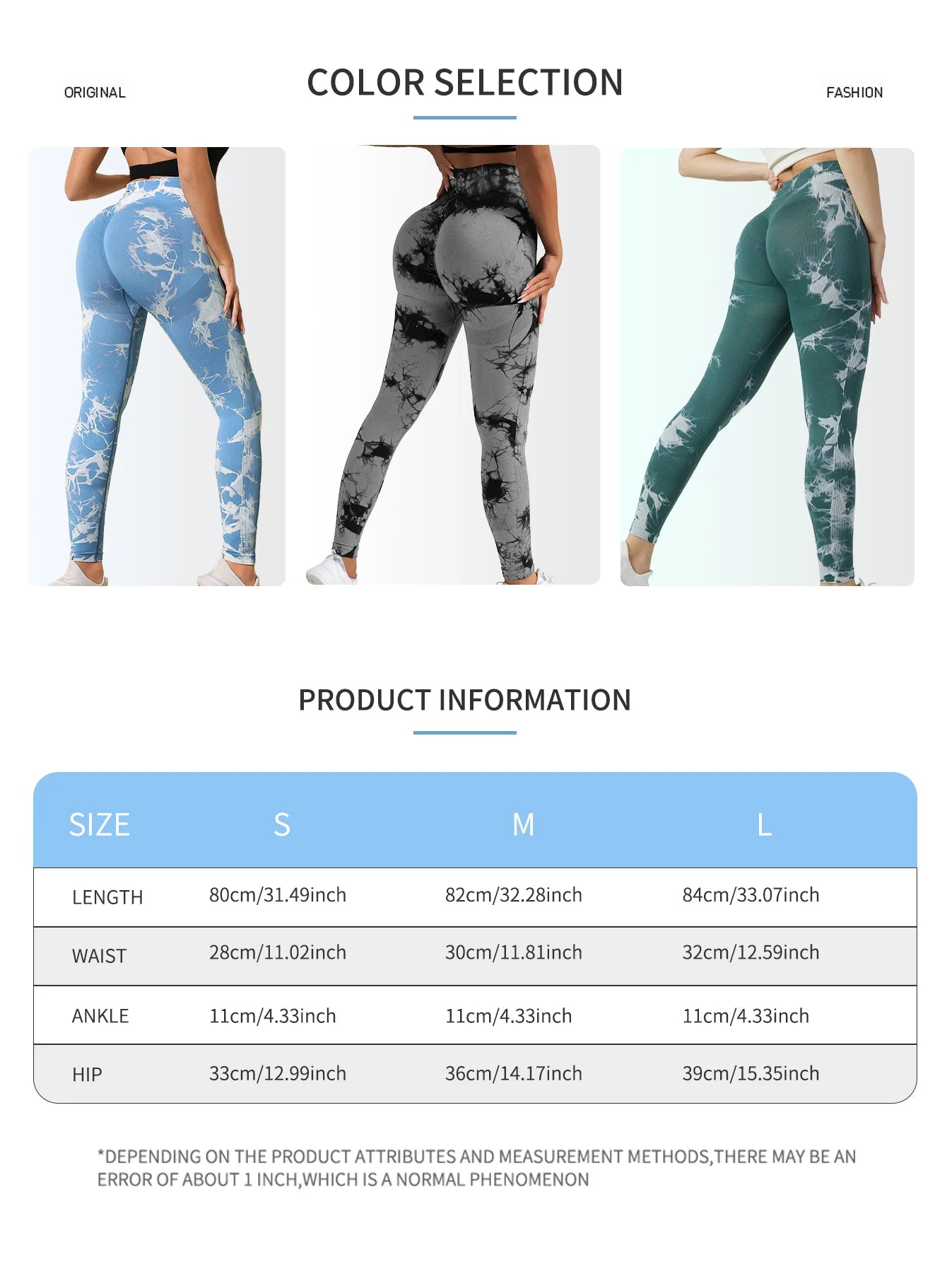 Seamless High Waist Tie Dye Leggings for Women - Push Up Yoga Pants Fitness Tights 2024