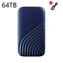  Portable SSD: High-Speed USB for Quick Data Transfer  ourlum.com 64TB blue  