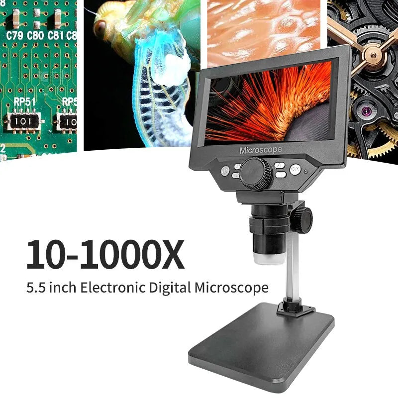 LCD Digital Microscope 1080P Magnifier for Electronics Repair  ourlum.com 1000X  