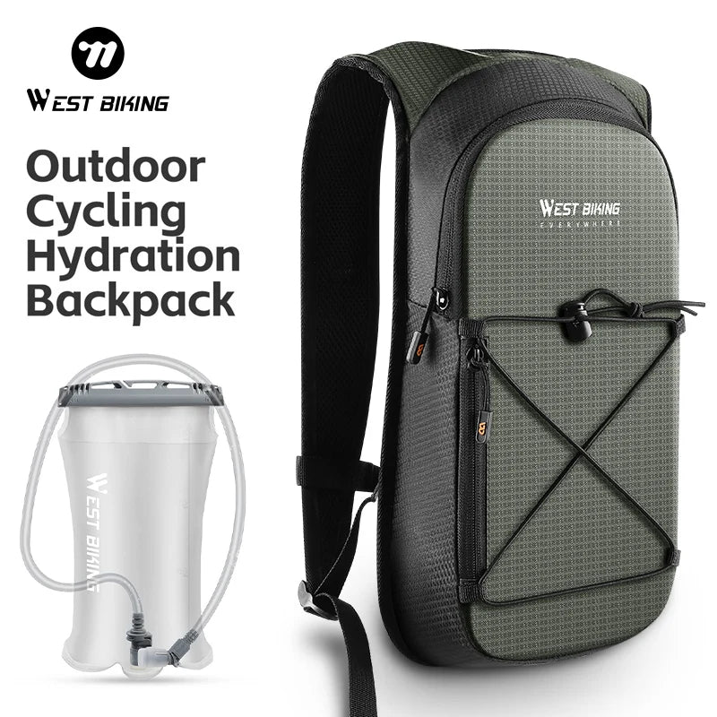 WEST BIKING 7L Hydration Backpack - Lightweight and Breathable Cycling, Hiking, and Outdoor Sports Water Bag