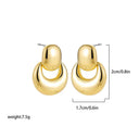 Waterdrop Statement Earrings Chic Stainless Steel Jewelry