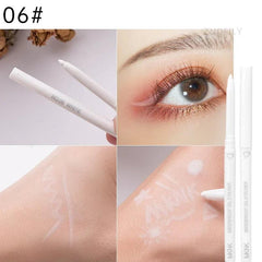 Brown Silkworm Eyeliner Gel Pencil: Waterproof Matte Eye Liner Pen