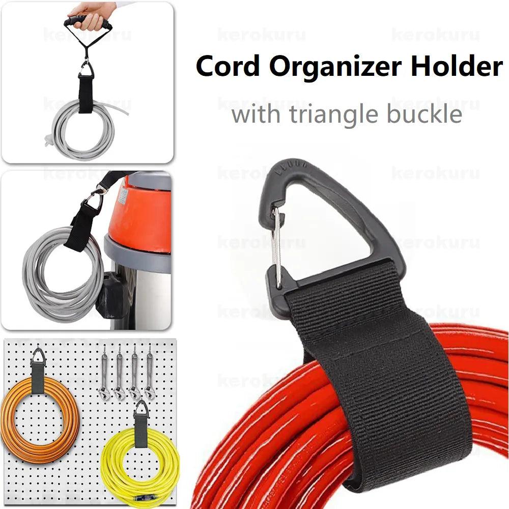 Heavy-Duty Nylon Cord Organizer with Triangle Buckle - Cable and Hose Storage Solution  ourlum.com   