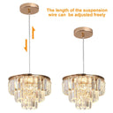 Crystal K9 Led Ceiling Lamp Modern Pendant Light Home Deco