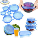 Universal Silicone Stretch Lids Set 12 Pcs Food Covers