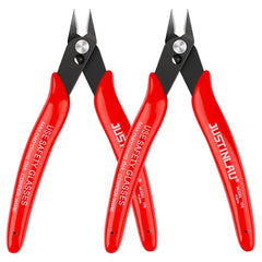 PLATO Carbon Steel Precision Wire Cutting Pliers: Versatile Tool for DIY - Red