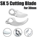 30mm SK5 Electric Pruning Shears Replacement Blades for Garden, Bonsai, and Fruit Harvesting