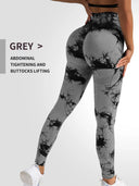 Seamless High Waist Tie Dye Leggings for Women Fitness Wear