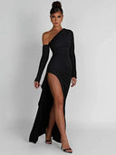 Mozision Maxi Dress Seductive Night Outfit for Club Goddesses