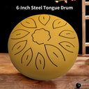 6-Inch Steel Tongue Drum 11 Notes Handpan Drum C Key Drum Mallet Finger Picks Percussion Musical Instruments for Meditation Yoga