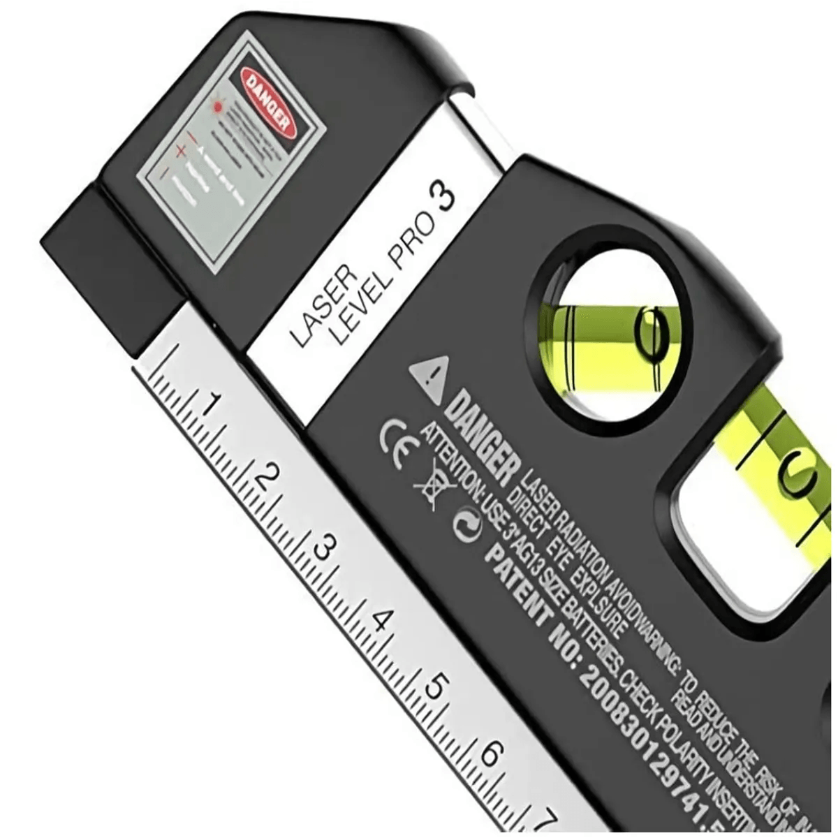 Laser Level Cross Line Tool with Measure Tape and Rulers: Precision Measurement Tool  ourlum.com   