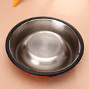 Stainless Steel Cat Feeding Bowl Durable Non-slip Pet Bowl