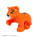 Big Farm Animals Building Blocks Set: Creative Educational Toy Blocks  ourlum.com Orange Tiger cub  