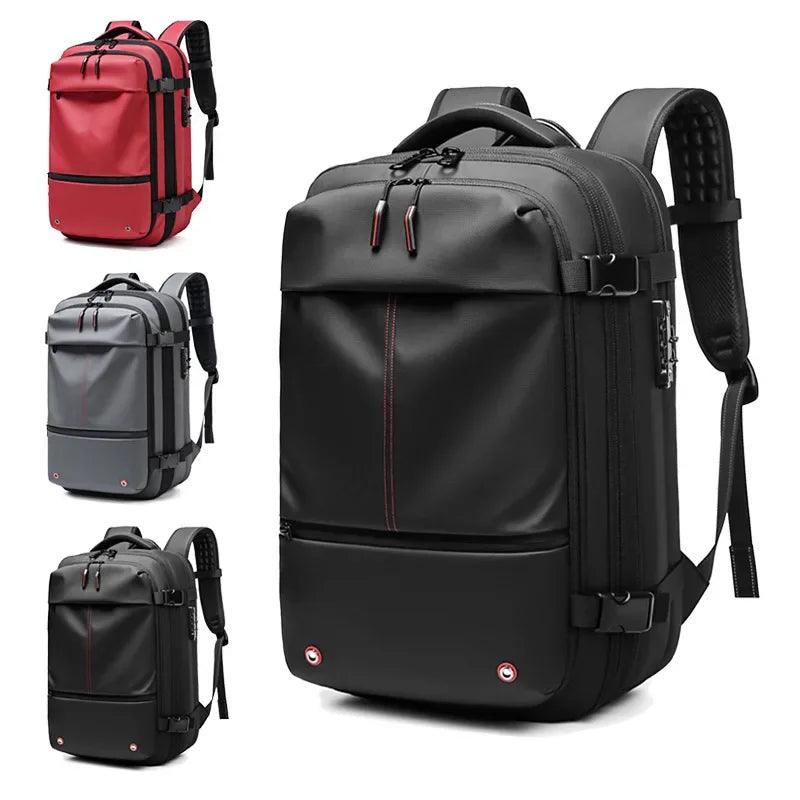 17.3 inch Laptop Backpack vacuum compression Travel Men Backpack Business Large Capacity school Backpack expand outdoor backpack  ourlum.com   