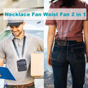 Portable Small Waist Clip Fan Usb Neck Hanging Mini Fan