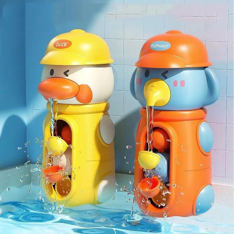Ducky Delight Water Play Bath Toy Set for Kids - Educational Waterwheel Spinner with Strong Suction Cups  ourlum.com   