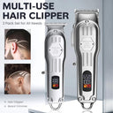 Full Metal Barber Hair Clipper Precision Trimming Tool for Men