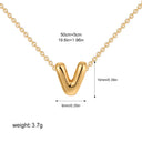 3D Bubble Initial A-Z Alphabet Mini Necklace for Women Girls Dainty Gold Plated Tiny Letter Stainless Steel Jewelry Bijoux Gift