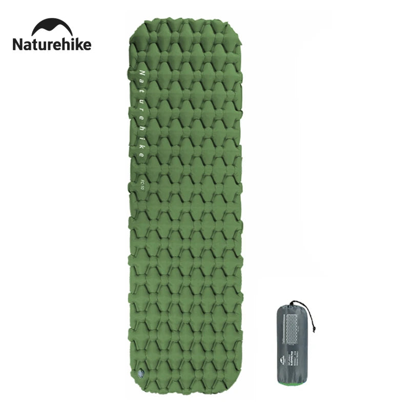 Naturehike Camping Air Mattress Ultralight Waterproof Nylon Inflatable Cushion Outdoor Portable Sleeping Bed Hiking Picnic Mats