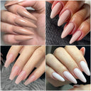 Nude Milk White Fiber Gel Polish Long-Lasting Salon Quality