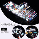 Trendy Marble Nail Foil Stickers Set for DIY Nail Art