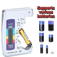 Digital Battery Tester LCD Display Capacity Check Diagnostic Tool