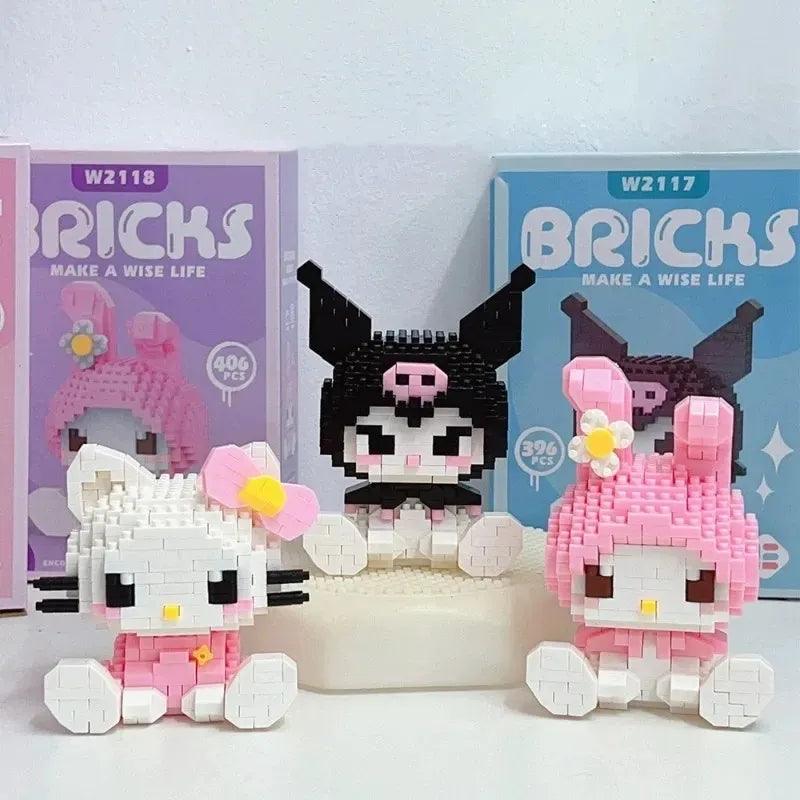 Sanrio Anime Building Block Set featuring Kuromi and My Melody - Creative Toy for Kids and Fans  ourlum.com   