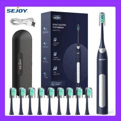 Smart Sonic Electric Toothbrush - 5 Modes, Deep Cleaning & Whitening, IPX7 Waterproof