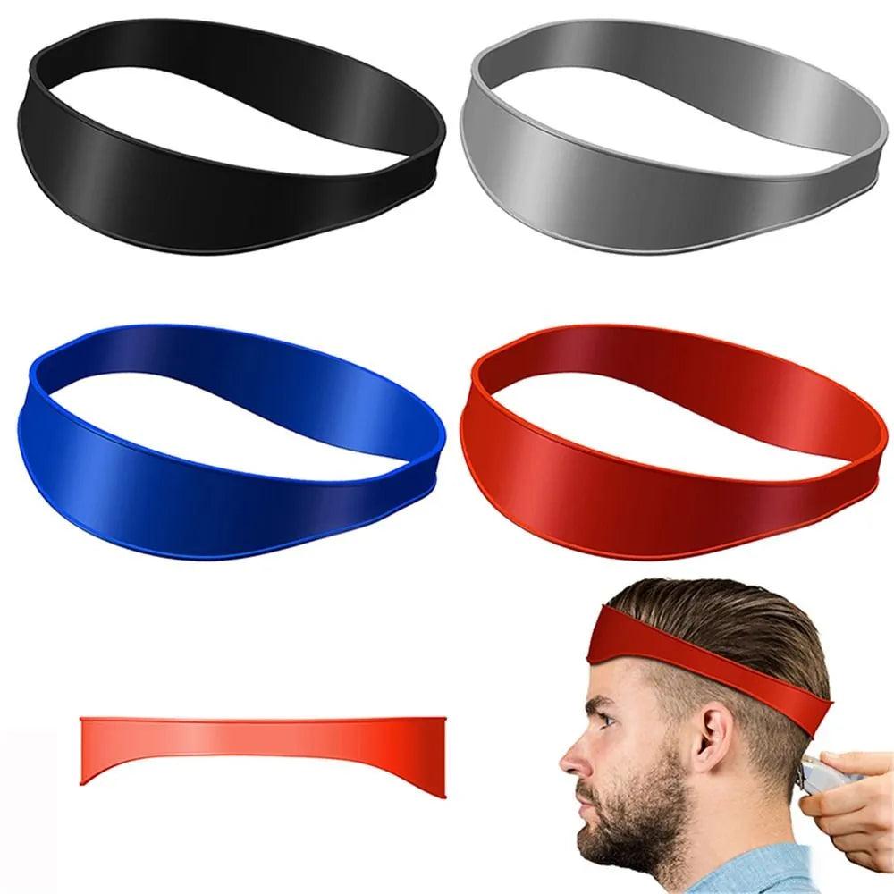 DIY Home Hair Trimming Home Haircuts Curved Headband Silicone Neckline Shaving Template and Hair Cutting Guide Hair Styling Tool  ourlum.com   