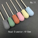 6pcs/set Rubber Silicon Nail Drill Milling Cutter for Manicure Bit Flexible Polisher Machine Electric Nail File Art Tools  ourlum.com GXJ 6-11  